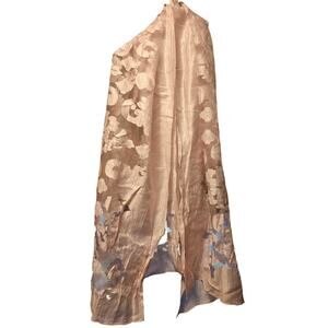 Jessica Mcclintock pink semi sheer scarf wrap